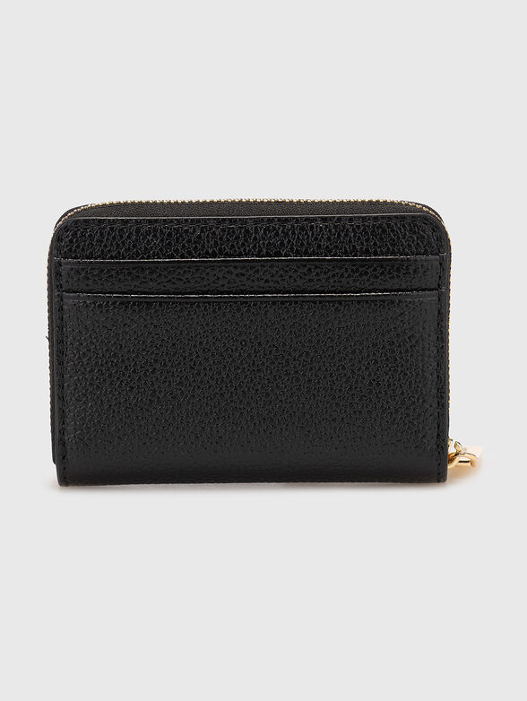 Leather wallet with logo - 2