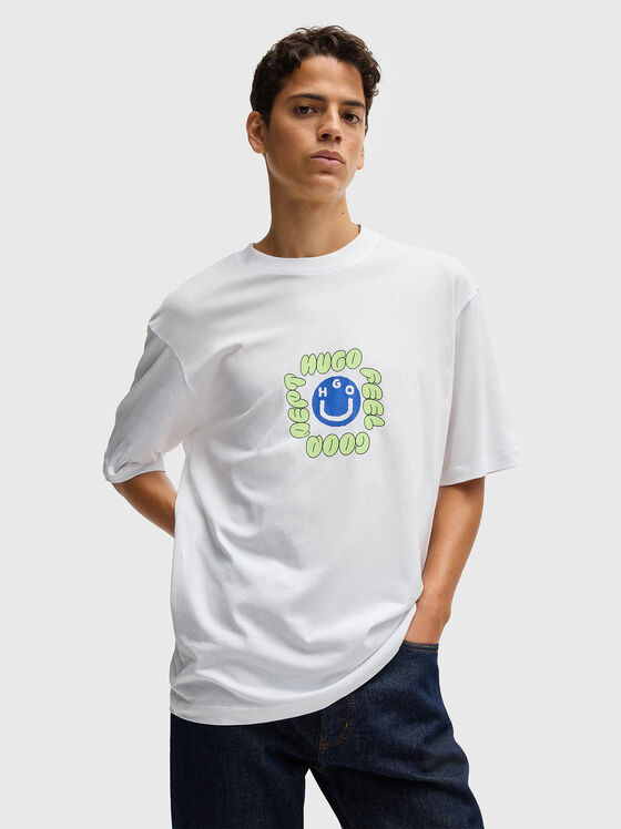 Tricou din bumbac cu imprimeu - 1