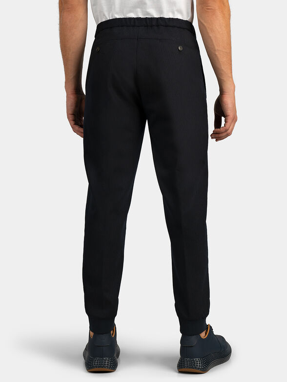 Elegant pants in blue color - 2