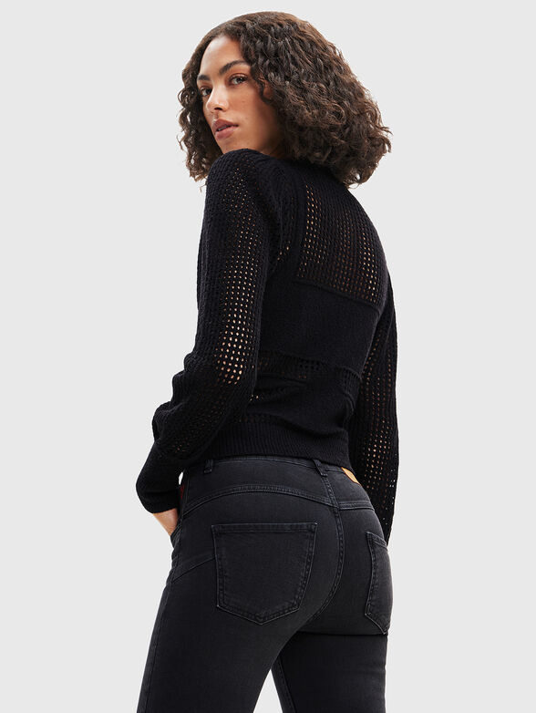 KAELA black knitted sweater - 3
