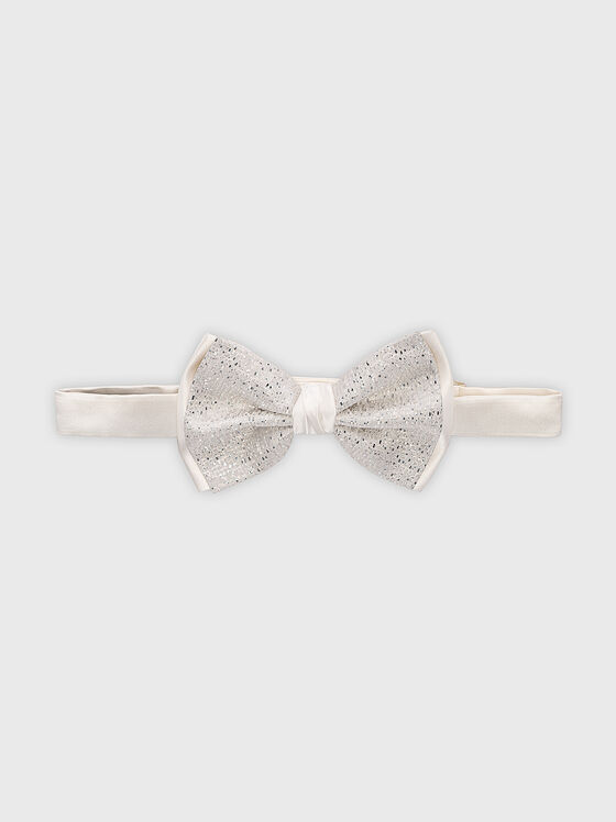 Bow tie with silver threads - 1