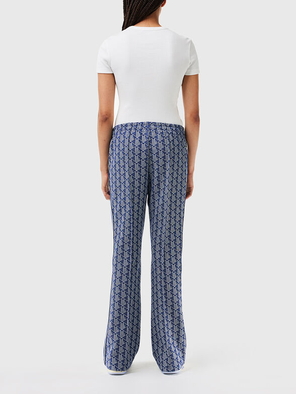 Sports trousers with monogram print  - 2