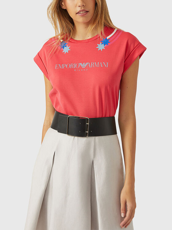Tricou din bumbac cu imprimeu - 1