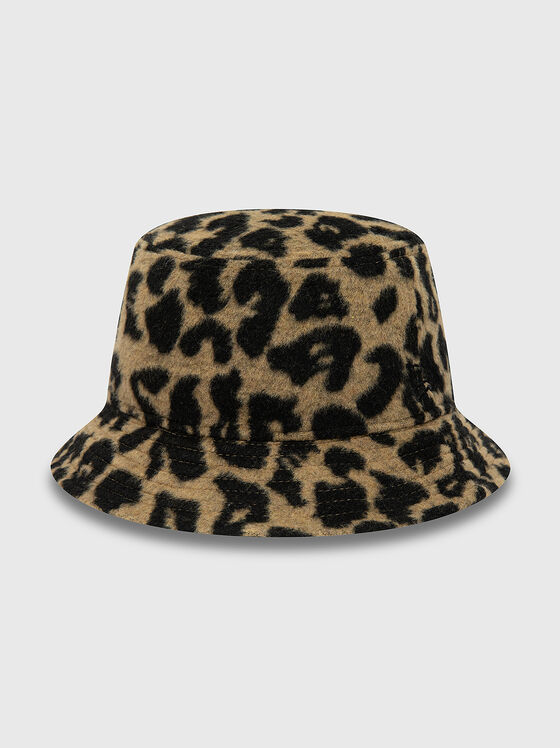 Pălărie cu imprimeu animal - 1