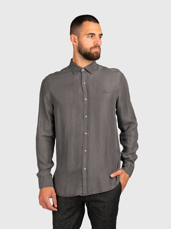 SUNSET TENCEL INDIGO slim fit shirt - 1