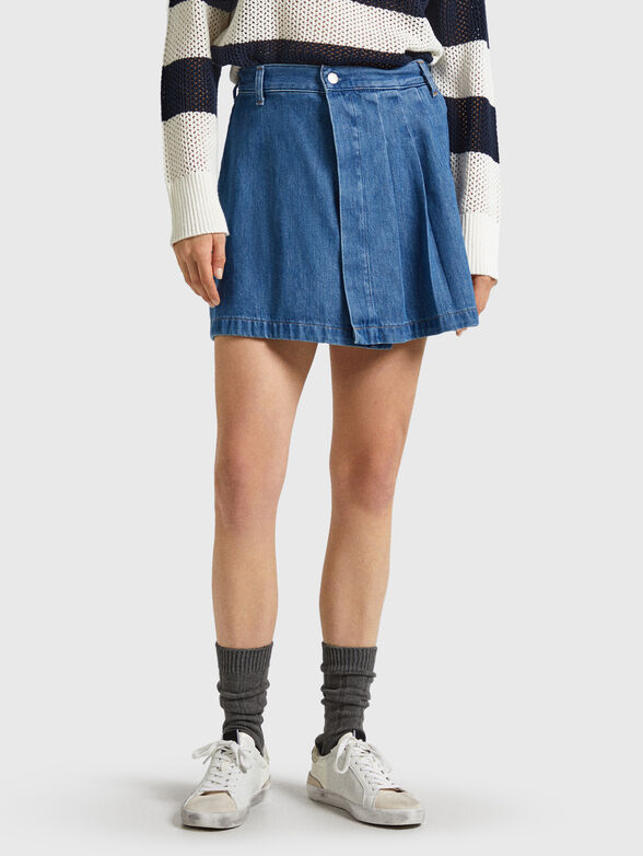 Mini denim skirt - 1