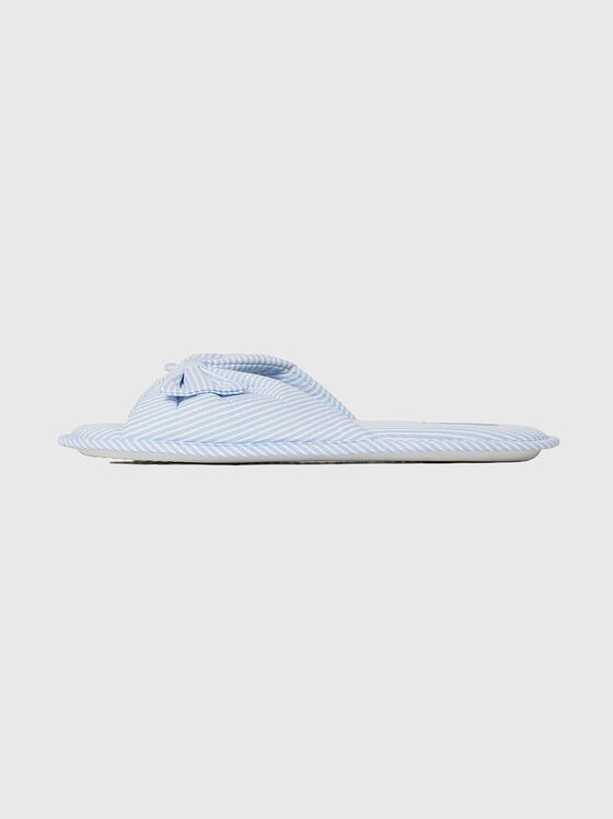 SEA YOU SOON slippers with striped print - 1