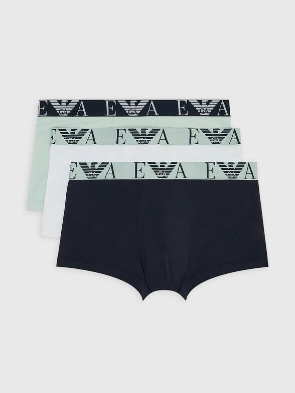 Set of three pairs of boxers with logo - 1