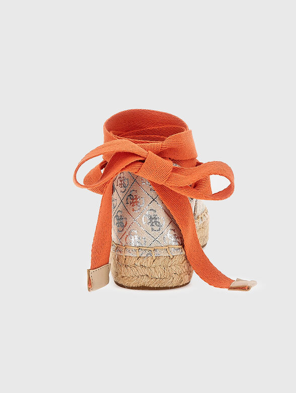 JALENE beige espadrilles with logo print - 3