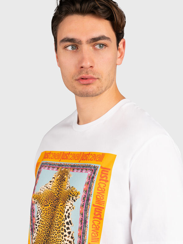 LEO FOULARD white t-shirt with print - 4