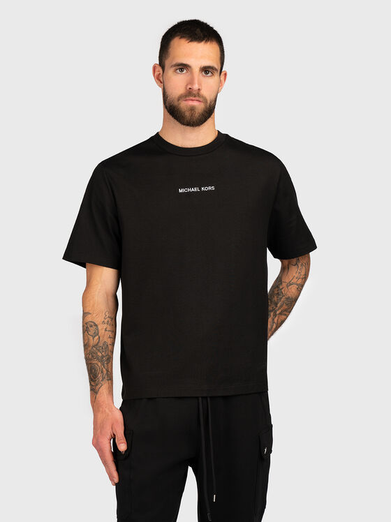 Tricou din bumbac VICTORY cu decolteu oval - 1