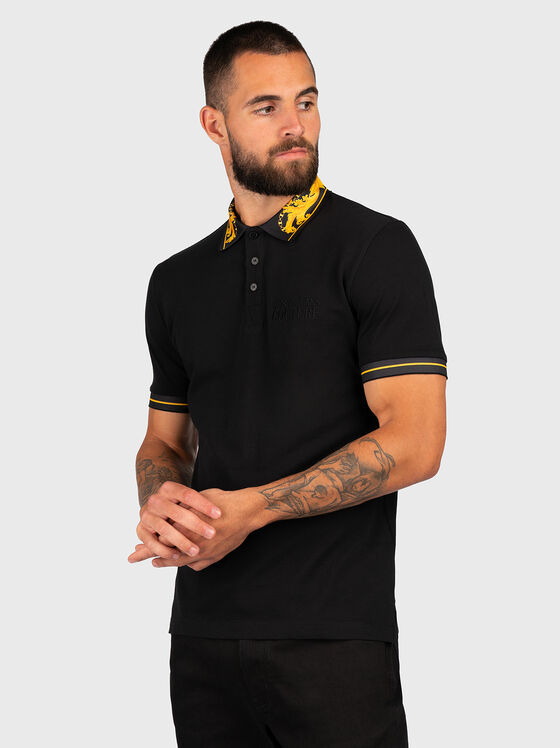 Contrast-details polo shirt  - 1