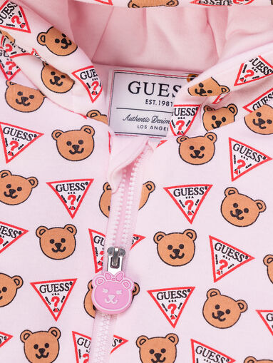 Cotton bodysuit with hood - 3