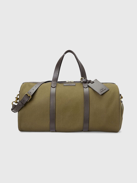Duffle bag with leather trim  - 1