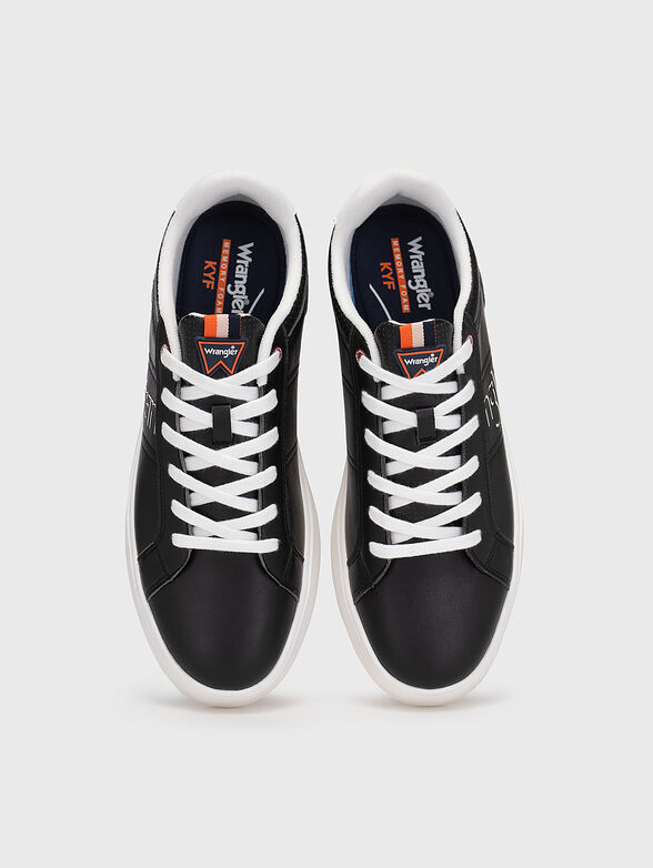 DAVIS black sneakers with contrasting elements - 6