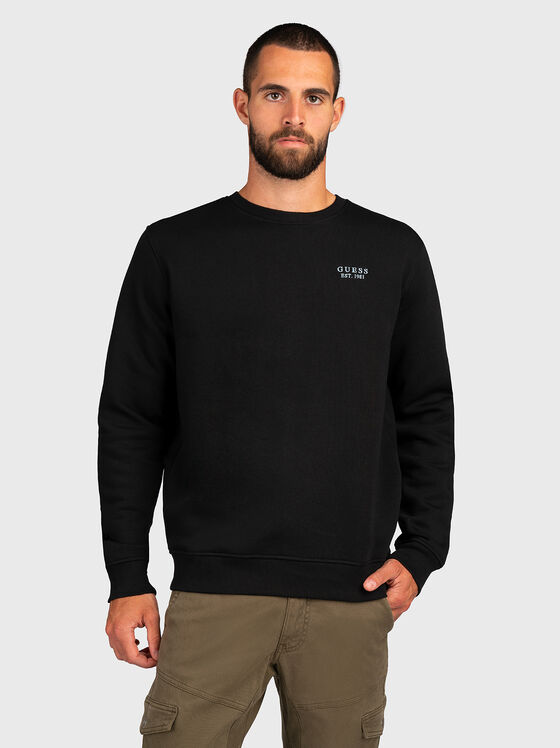 Sweatshirt with contrast print on the back - 1