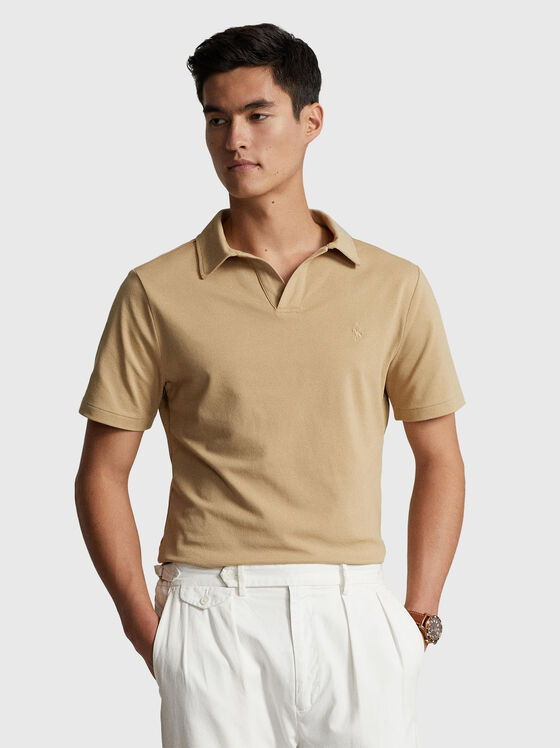 Tricou polo bej - 1