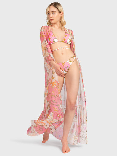 Bikini top with floral print - 5