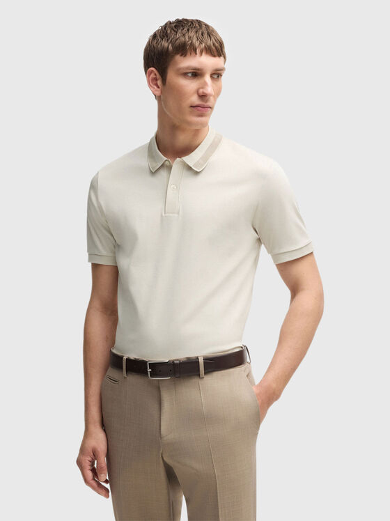 Tricou polo din bumbac cu nasturi - 1