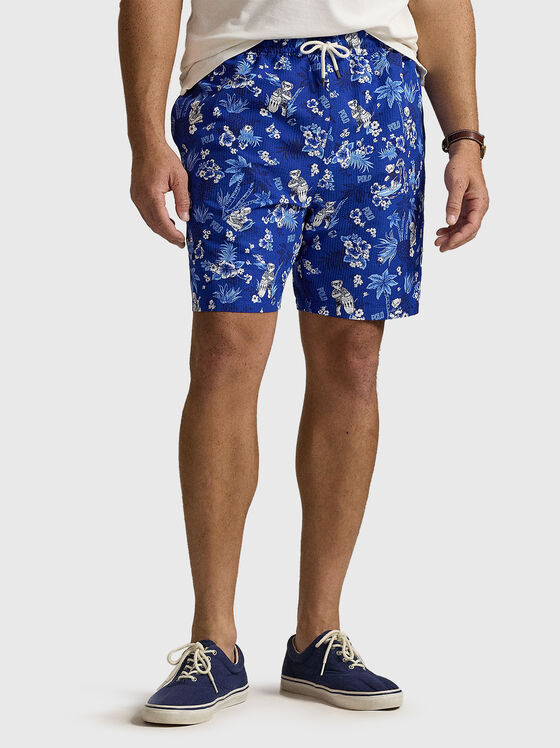 Pantaloni scurți cu logo imprimat - 1