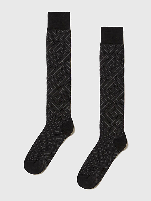 DAILY long socks with print  - 1