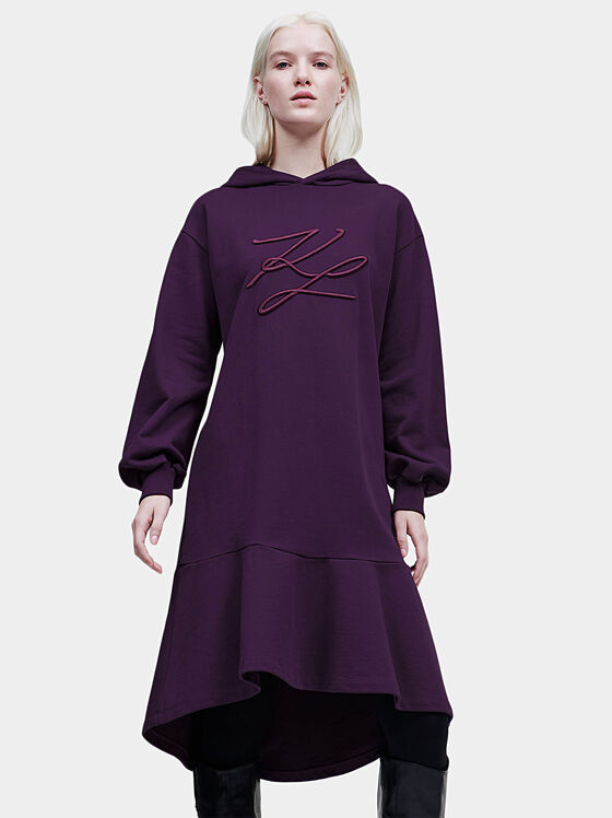 Rochie cu broderie logo maxi - 1
