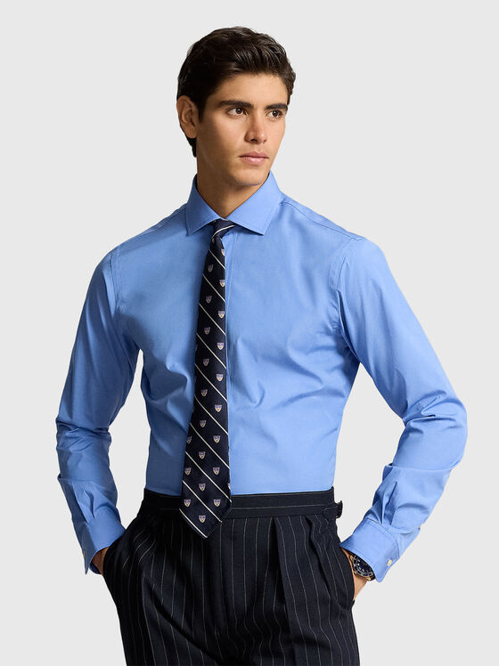 Blue cotton shirt - 1