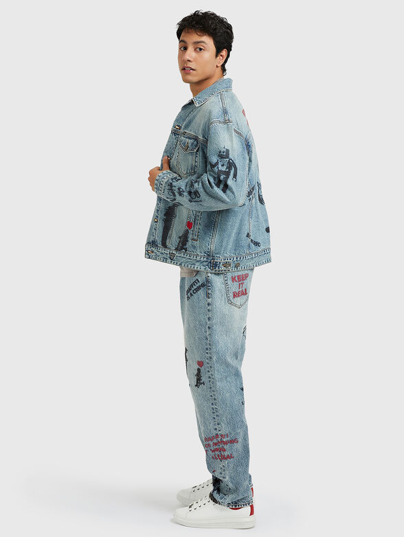 CARPENTER jeans with accent print - 4