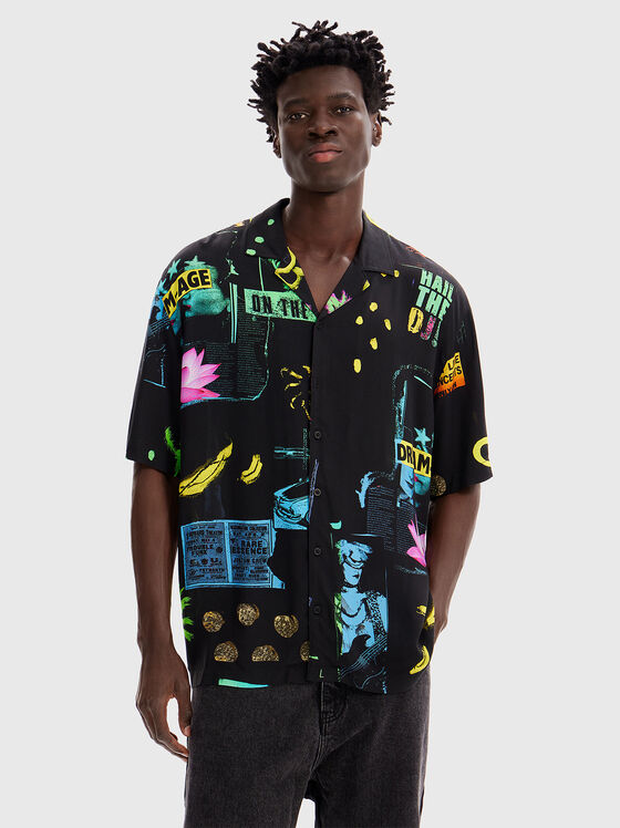AUBREY shirt with multicolour print - 1