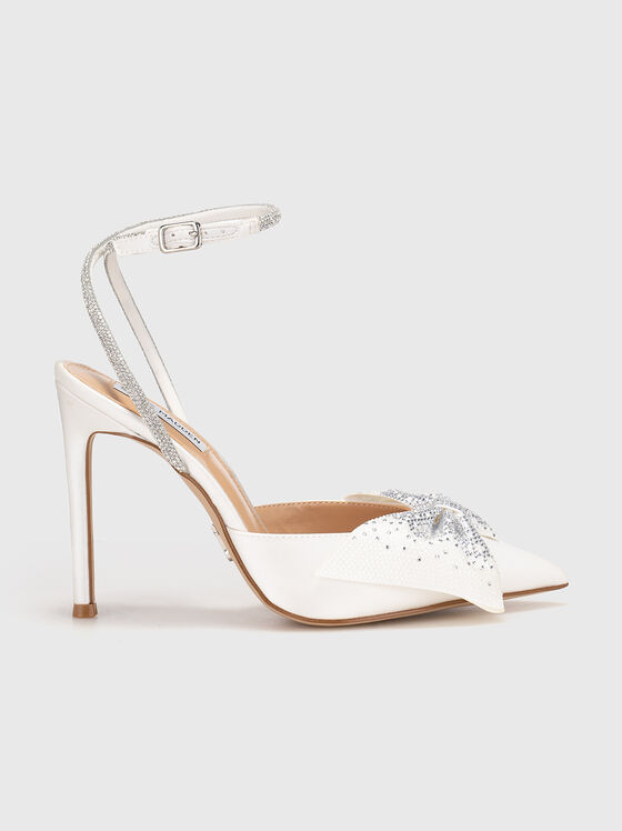 Heeled shoes with rhinestones - 1