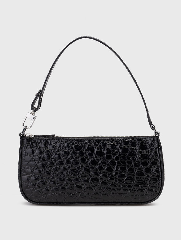 Leather bag with croc effect - 1