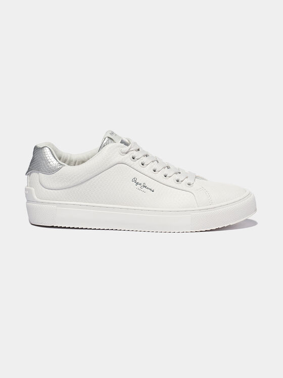 Pantofi sport albi cu detalii argintii ADAMS LAMU - 1