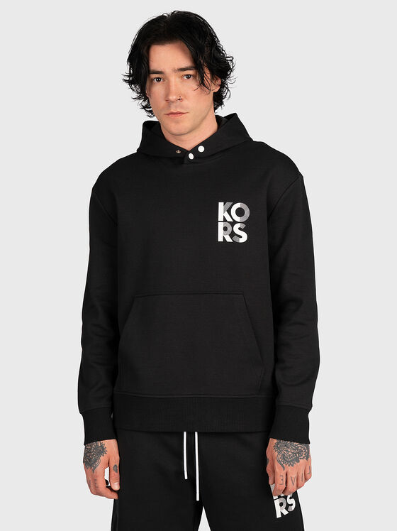 Hooded sweatshirt with logo print - 1