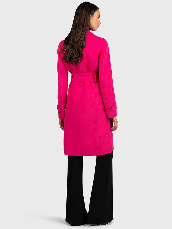 Wool blended coat with belt - 2