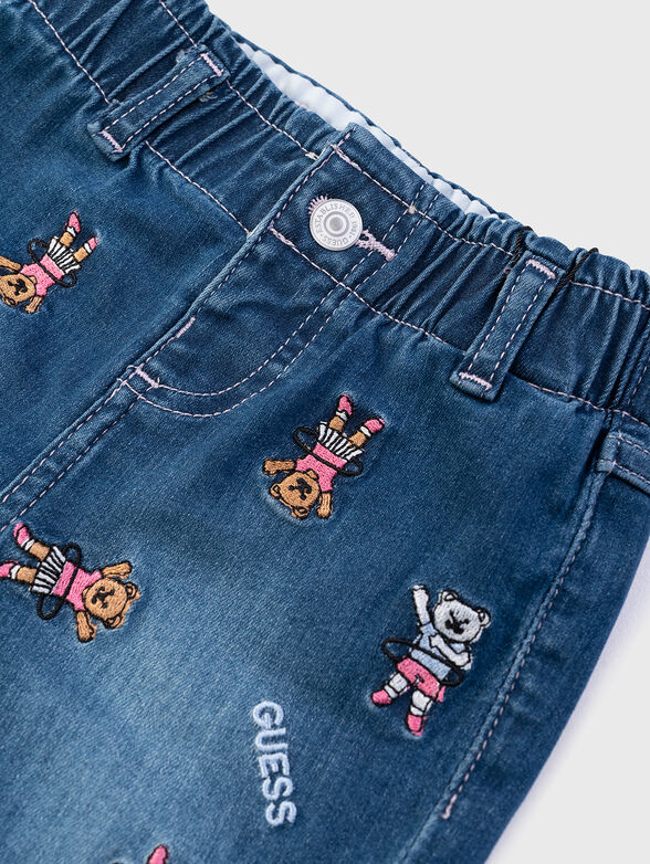 Jeans with embroidery  - 2