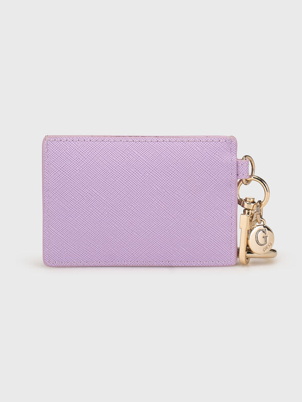 Black keyring with saffiano effect - 2
