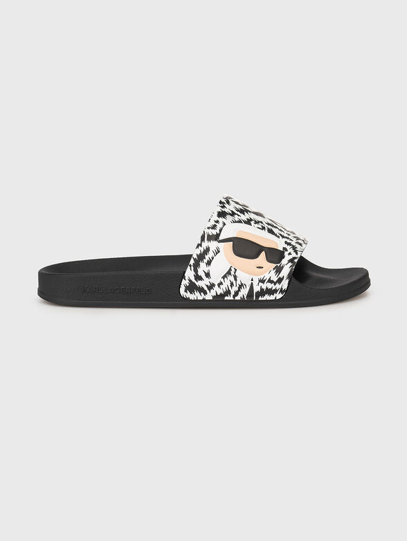 KONDO slippers with animal print - 1