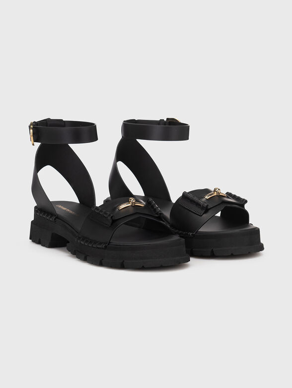 Black leather shoes - 2
