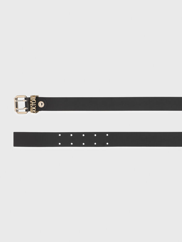 Black leather belt  - 2