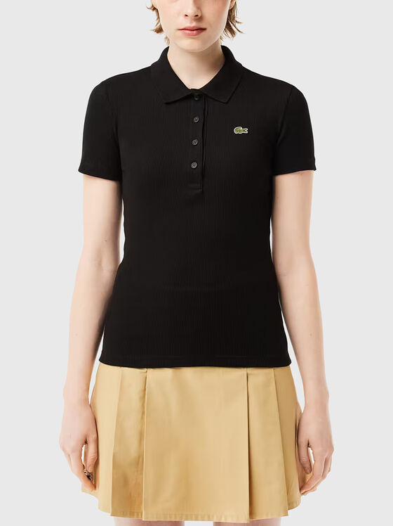 Slim-fit polo shirt in  black  - 1