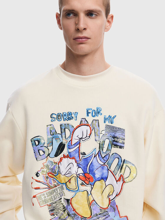 Cotton sweatshirt with print - 1
