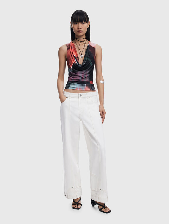 Top with abstract print - 2