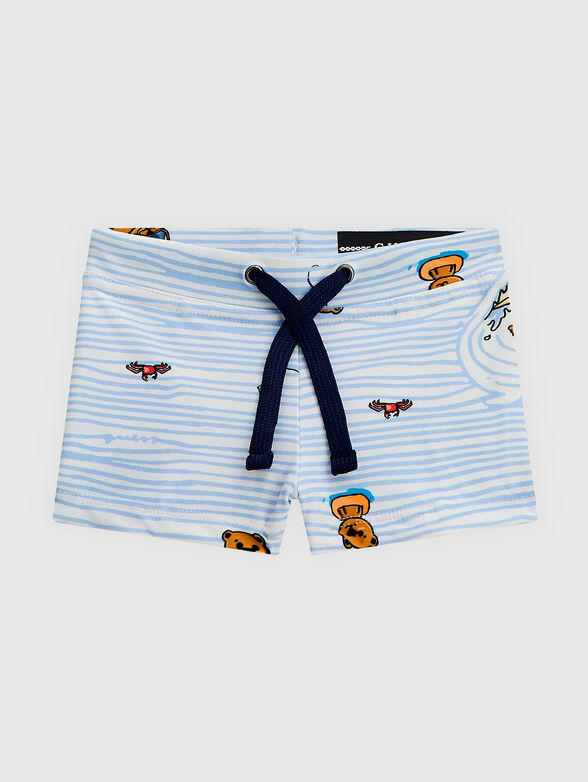 Multicolored swim shorts - 1