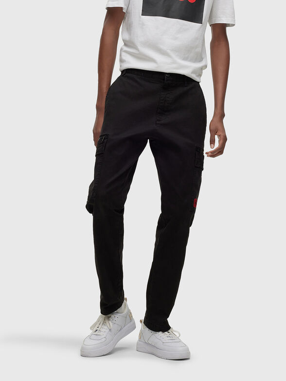 GLIAN black cotton pants - 1