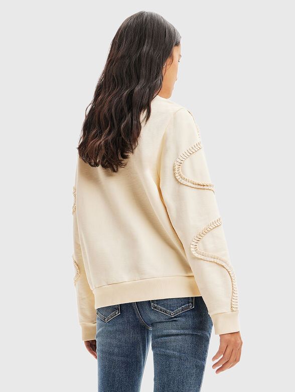 Sweatshirt with pleated details - 3