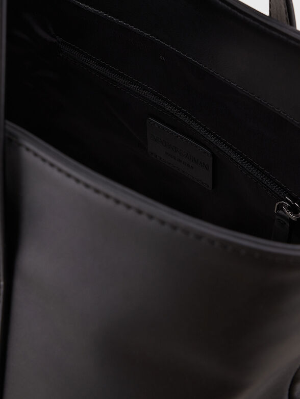 Large leather tote bag - 6