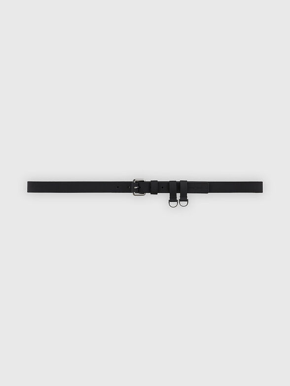 Black leather belt - 2