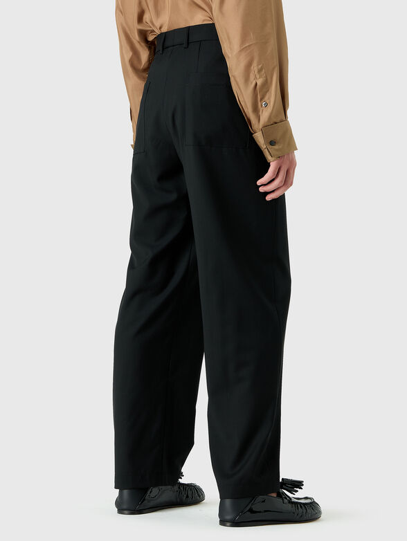 Black wool trousers - 2