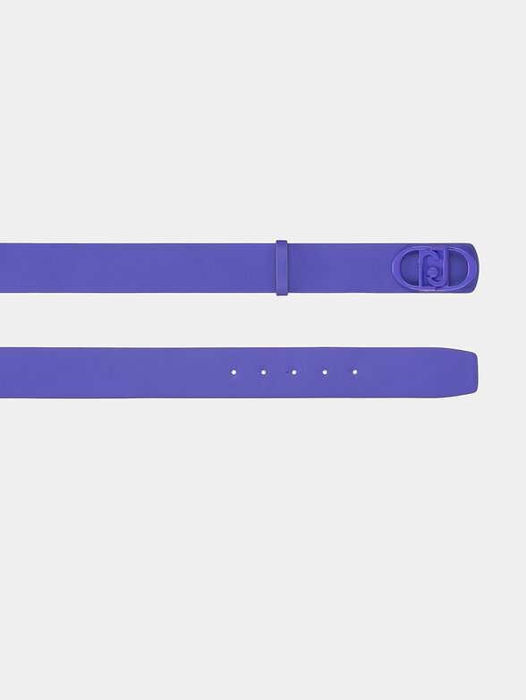 Belt with metal logo buckle - 2