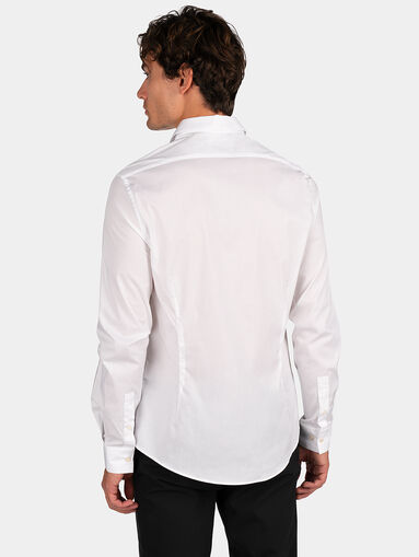 Shirt with embroidered logo accent - 3